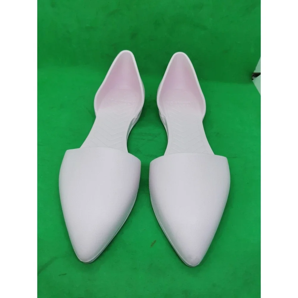 Native Womens Size 8 Audrey Dorsay Flats Jiffy Light Pink Slip On Waterproof